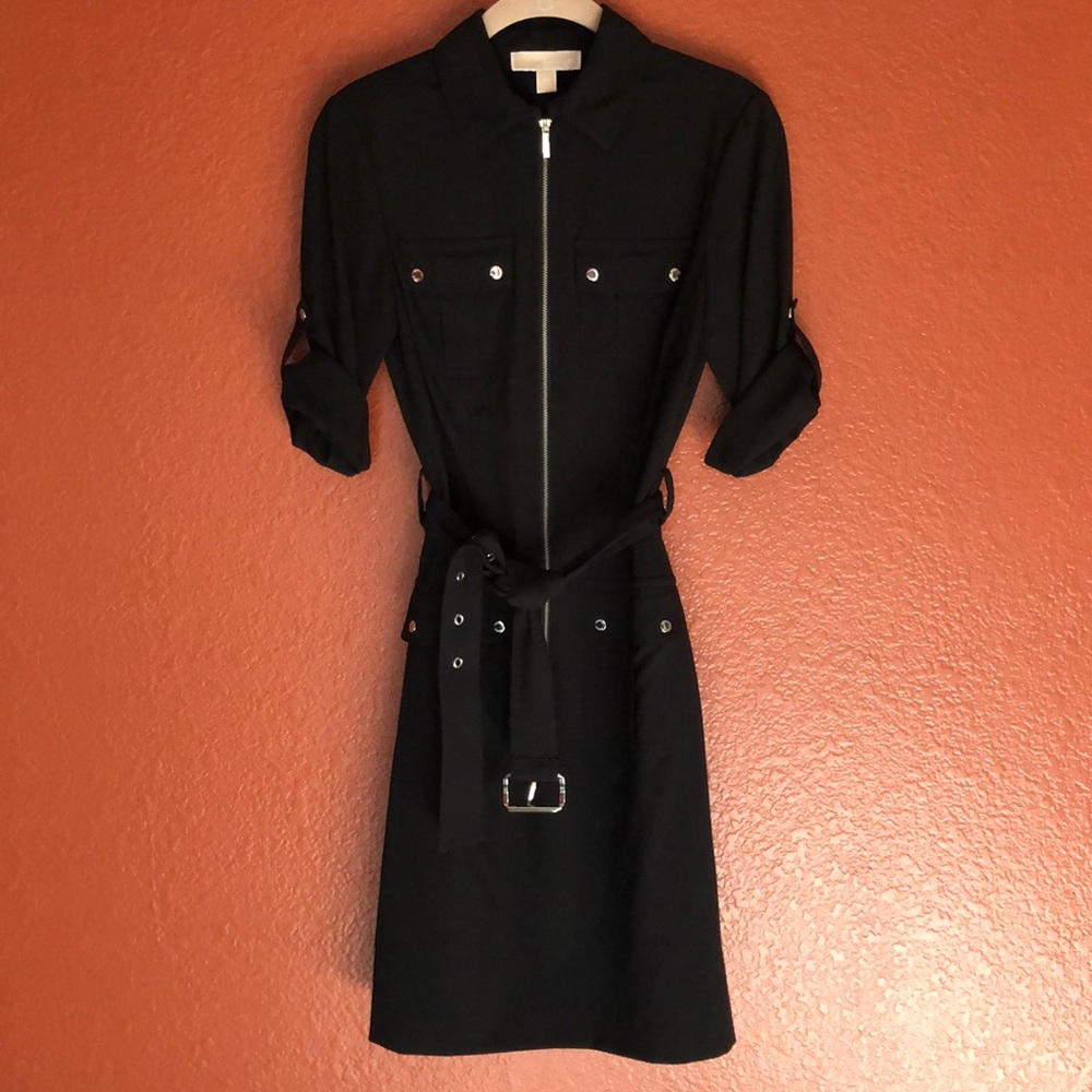 Michael Kors Safari dress in XS black